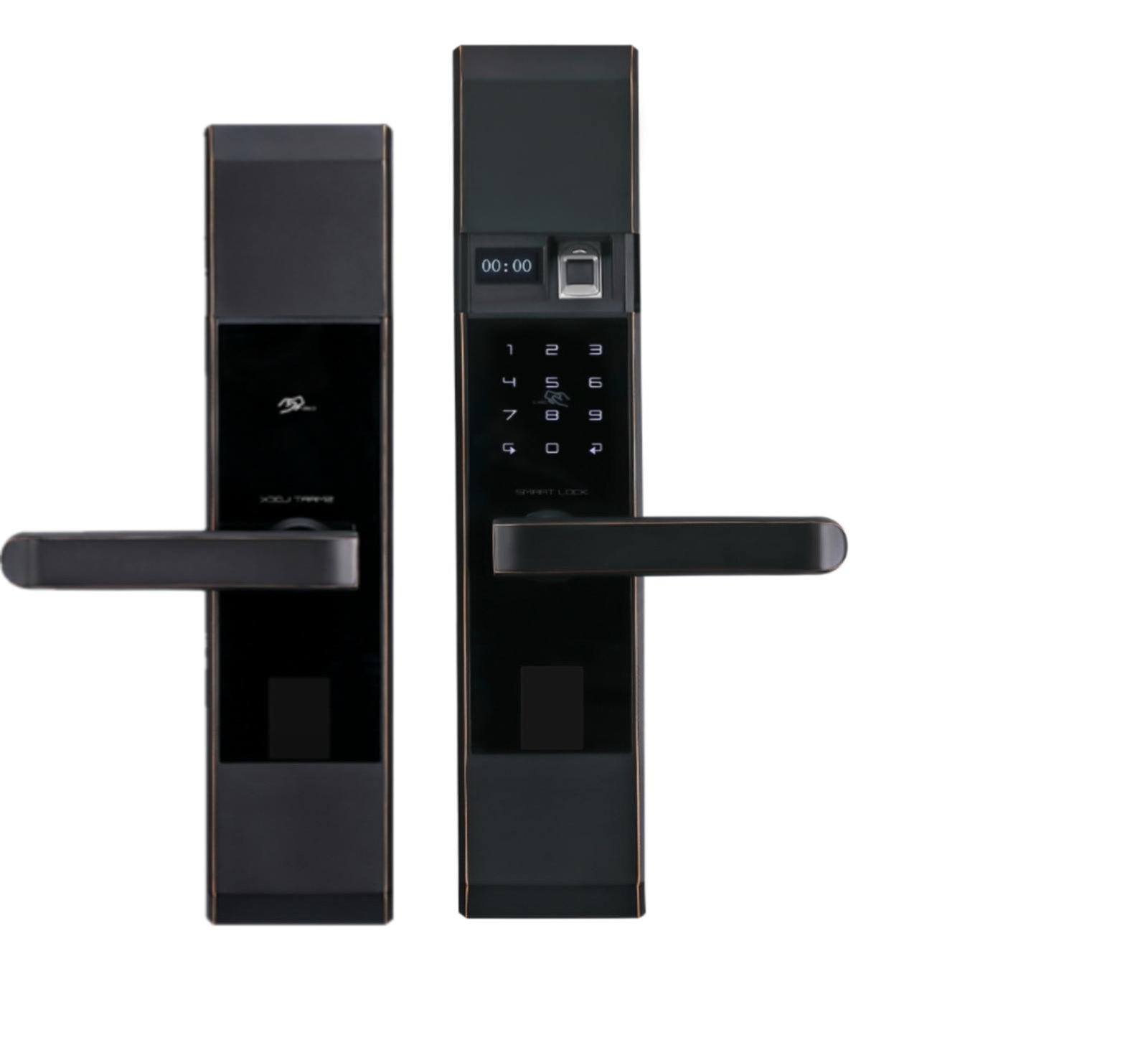 Plsf8 BLK fingerprint biometric door lock hotel card lock,hotel key