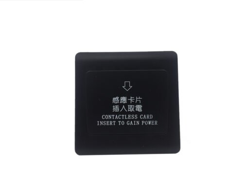 pls-06 black hotel key card light switch